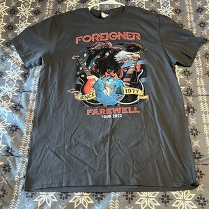 Fruit of the Loom Foreigner Farewell Tour Tee - Black